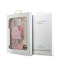 Funda Guess iPhone 17 Pro Max Rosa MagSafe | IML Flowers & Pearl Strap