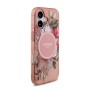 Funda Guess iPhone 17 Rosa MagSafe | IML Flowers & Pearl Strap