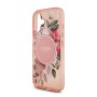 Funda Guess iPhone 17 Rosa MagSafe | IML Flowers & Pearl Strap