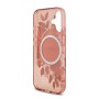 Funda Guess iPhone 17 Rosa MagSafe | IML Flowers & Pearl Strap