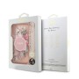 Funda Guess para iPhone 17 – Colección MagSafe IML Flowers con Correa de Perlas – Rosa