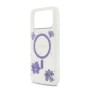 Funda Guess iPhone 17 Pro Max Morado MagSafe | Resin Flowers Design