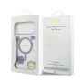 Funda Guess iPhone 17 Pro Max Morado MagSafe | Resin Flowers Design