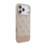 Funda Guess iPhone 17 Pro Max Rosa | 4G Bottom Stripe Eco-Leather