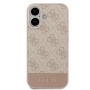 Funda Guess iPhone 17 Rosa | 4G Bottom Stripe Eco-Leather