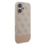 Funda Guess iPhone 17 Rosa | 4G Bottom Stripe Eco-Leather