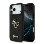 Funda Guess iPhone 17 Pro Max Negro Glitter | Big 4G Logo Dorado