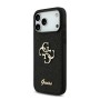 Funda Guess iPhone 17 Pro Max Negro Glitter | Big 4G Logo Dorado