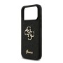 Funda Guess iPhone 17 Pro Max Negro Glitter | Big 4G Logo Dorado