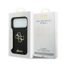 Funda Guess iPhone 17 Pro Max Negro Glitter | Big 4G Logo Dorado