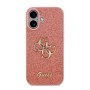 Funda Guess iPhone 17 Rosa Glitter | Big 4G Logo Dorado