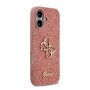 Funda Guess iPhone 17 Rosa Glitter | Big 4G Logo Dorado