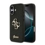 Funda Guess iPhone 17 Negro Glitter | Big 4G Logo Dorado
