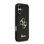 Funda Guess iPhone 17 Negro Glitter | Big 4G Logo Dorado