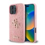 Funda Guess iPhone 16 Pro Max Rosa Glitter | Big 4G Logo Dorado
