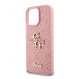 Funda Guess iPhone 16 Pro Max Rosa Glitter | Big 4G Logo Dorado