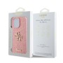 Funda Guess iPhone 16 Pro Rosa Glitter | Big 4G Logo Dorado