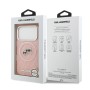 Funda Karl Lagerfeld iPhone 17 Pro Rosa Glitter | MagSafe Oficial