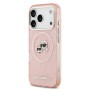 Funda Karl Lagerfeld iPhone 17 Pro Rosa Glitter | MagSafe Oficial