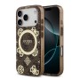 Funda Guess iPhone 17 Pro Max Marrón MagSafe | Peony 4G Pattern