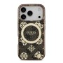 Funda Guess iPhone 17 Pro Max Marrón MagSafe | Peony 4G Pattern