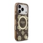 Funda Guess iPhone 17 Pro Max Marrón MagSafe | Peony 4G Pattern