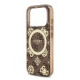 Funda Guess iPhone 17 Pro Max Marrón MagSafe | Peony 4G Pattern