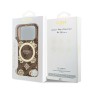 Funda Guess iPhone 17 Pro Max Marrón MagSafe | Peony 4G Pattern