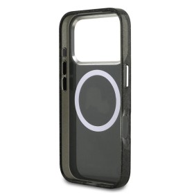Funda Karl Lagerfeld iPhone 17 Pro Negra Glitter | MagSafe K&C