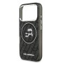 Funda Karl Lagerfeld iPhone 17 Pro Negra Glitter | MagSafe K&C
