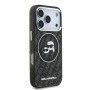 Funda Karl Lagerfeld iPhone 17 Pro Negra Glitter | MagSafe K&C