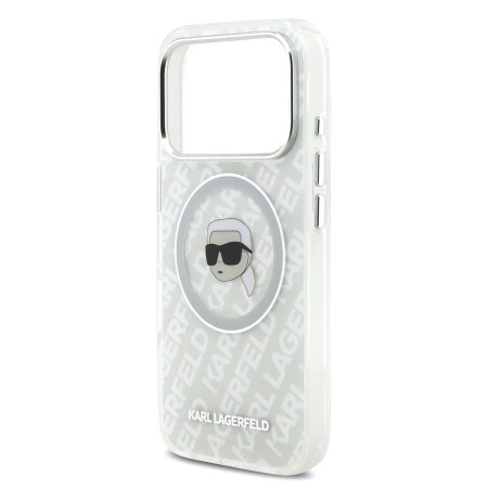 Funda Karl Lagerfeld iPhone 17 Pro Gris | MagSafe y Logo Karl