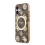 Funda Guess iPhone 17 Marrón MagSafe | Peony 4G Pattern