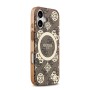 Funda Guess iPhone 17 Marrón MagSafe | Peony 4G Pattern