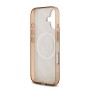 Funda Guess iPhone 17 Marrón MagSafe | Peony 4G Pattern
