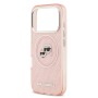 Funda Karl Lagerfeld iPhone 17 Pro Max Rosa Glitter | MagSafe