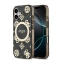 Funda Guess iPhone 17 Negro MagSafe | Peony 4G Pattern