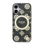 Funda Guess iPhone 17 Negro MagSafe | Peony 4G Pattern