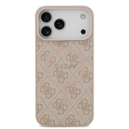 Funda Guess iPhone 17 Pro Max Rosa MagSafe | Piel Sintética 4G Classic