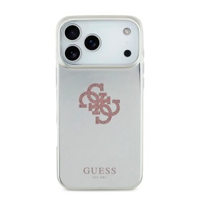 Funda Espejo Guess iPhone 17 Pro Max Rosa MagSafe | Logo 4G Glitter