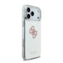 Funda Espejo Guess iPhone 17 Pro Max Rosa MagSafe | Logo 4G Glitter