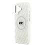 Funda Karl Lagerfeld iPhone 17 Gris Transparente | MagSafe y Logo Avatar