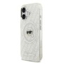 Funda Karl Lagerfeld iPhone 17 Gris Transparente | MagSafe y Logo Avatar