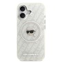 Funda Karl Lagerfeld iPhone 17 Gris Transparente | MagSafe y Logo Avatar