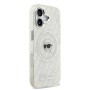 Funda Karl Lagerfeld iPhone 17 Gris Transparente | MagSafe y Logo Avatar