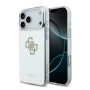 Funda Espejo Guess iPhone 17 Pro Max dorado MagSafe | Logo 4G Glitter