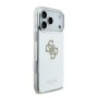 Funda Espejo Guess iPhone 17 Pro Max dorado MagSafe | Logo 4G Glitter