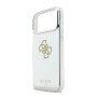 Funda Espejo Guess iPhone 17 Pro Max dorado MagSafe | Logo 4G Glitter