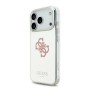 Funda Espejo Guess iPhone 17 Pro Rosa MagSafe | Logo 4G Glitter