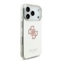 Funda Espejo Guess iPhone 17 Pro Rosa MagSafe | Logo 4G Glitter